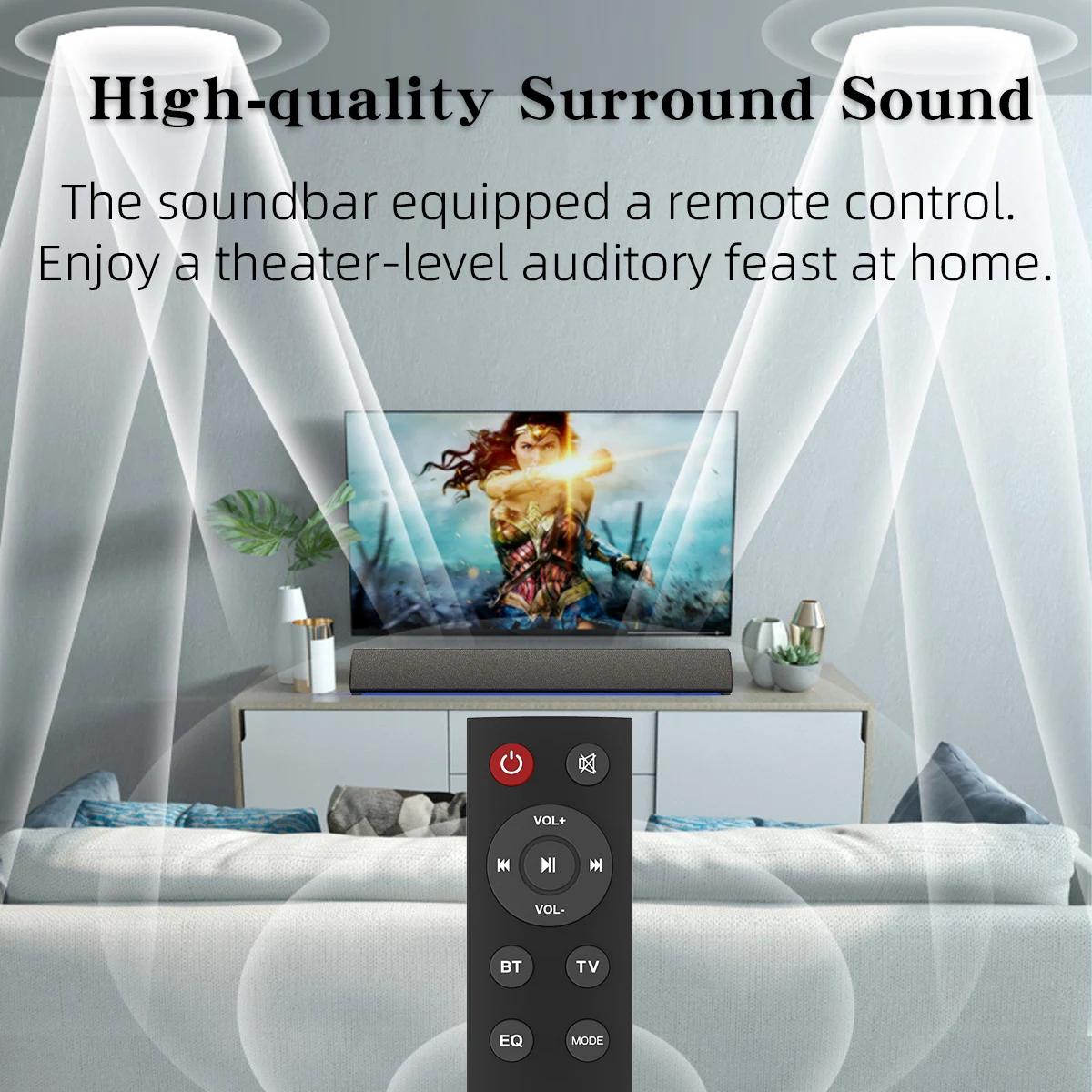 Barra De Sonido Bluetooth Tv Sistema De Altavoces Para El Hogar Subwoofer  Inalámbrico Surrou 3d YONGSHENG