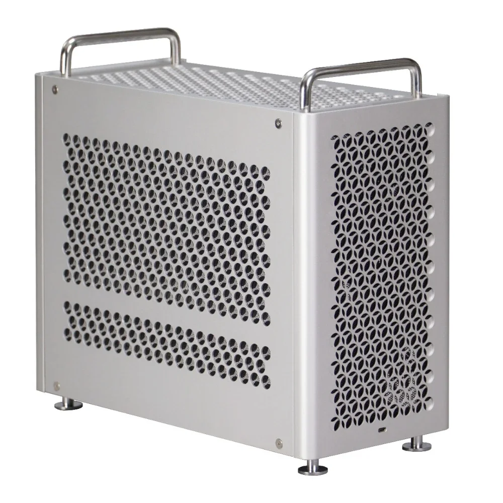 B2Pro MATX 알루미늄 합금 컴퓨터 케이스 데스크탑 섀시 컴퓨터는 Matx/Atx/Sfx 전원 공급 장치 및 240 수냉식에 적합합니다