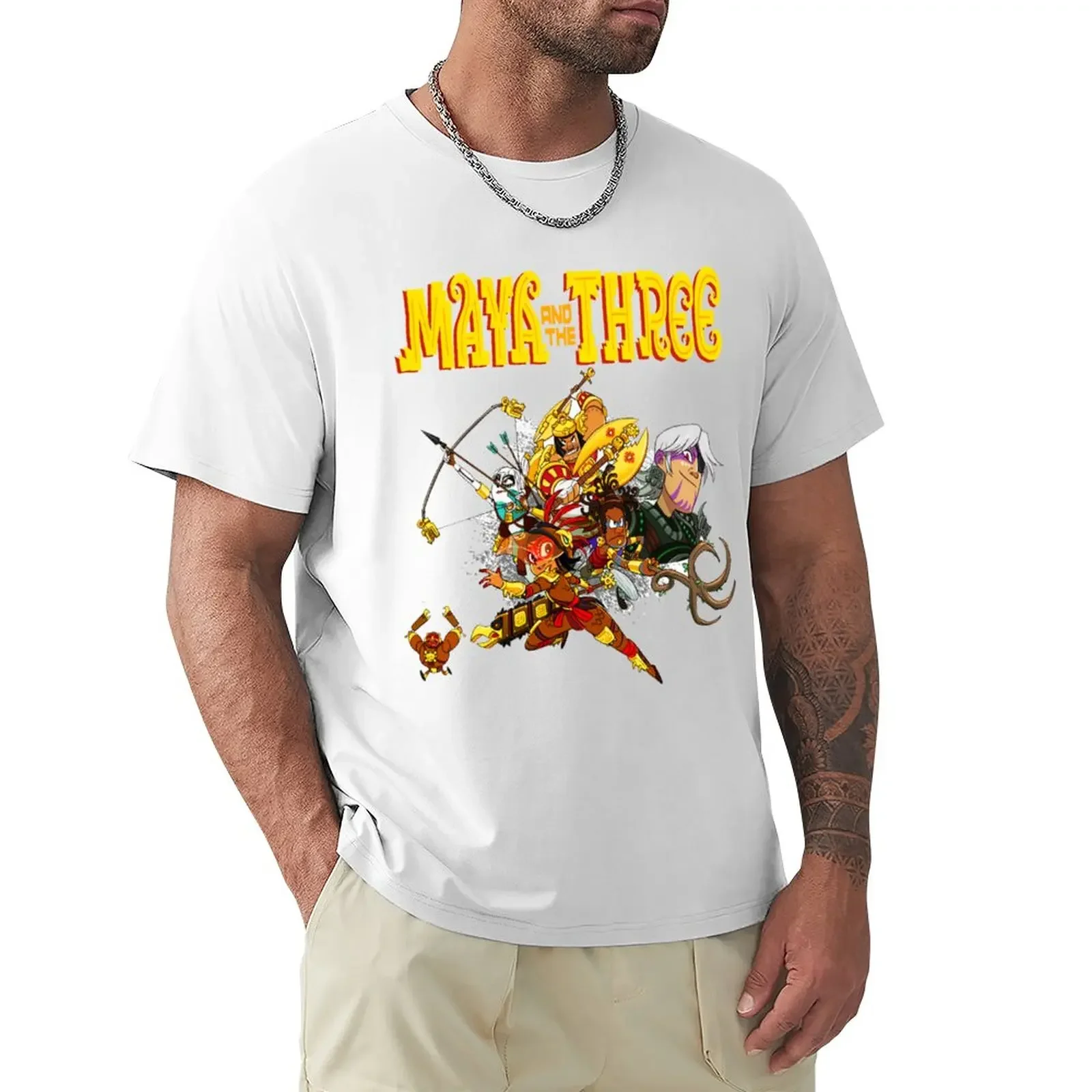 Maya And The Three Funny Gift For Fans T-Shirt Sport Fans Sweat Funnys T-Shirt Per Uomo