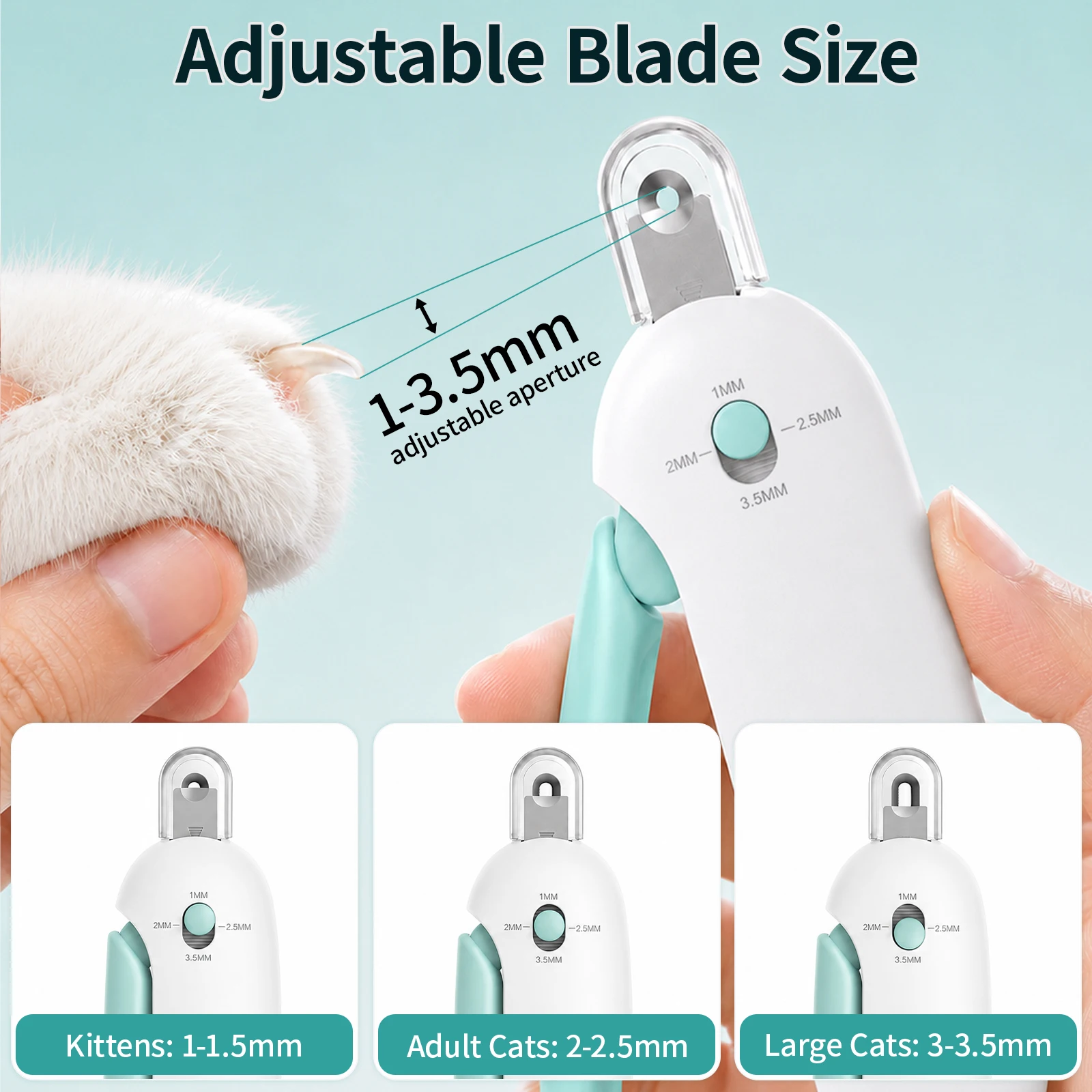 Pet Clippers Set Cat Dog Nail Trimmer Scissors Grooming Grinder Tool Safety Stop Bleeding Anti Bleed Claw Cutter Kit_voghion.com