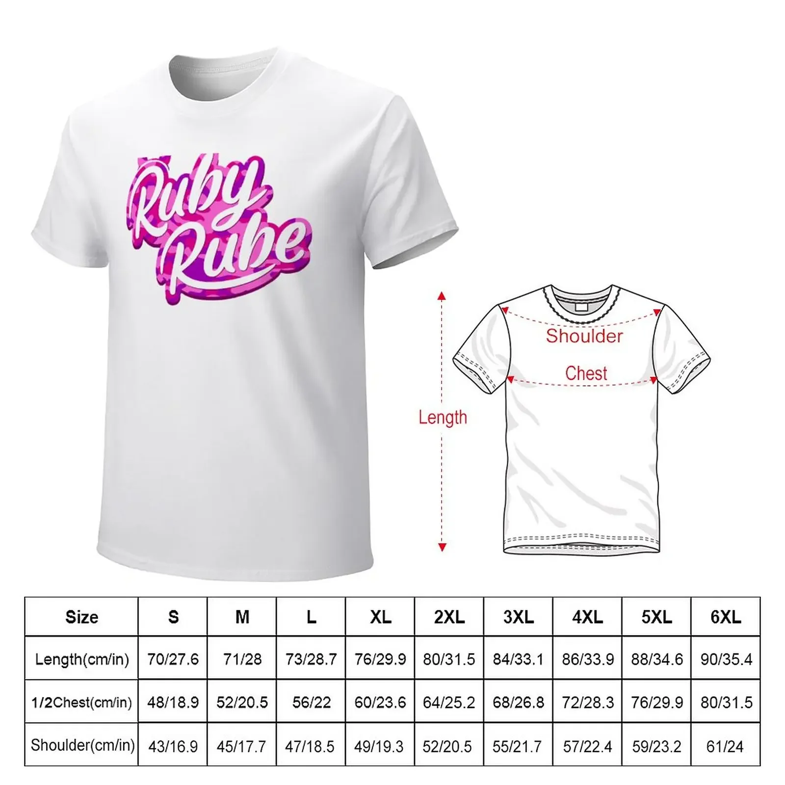 Фото Рубин Rube Merch Рубин Rube Камуфляжный логотип футболка на заказ летние топы графика Мужские Простые футболки №2