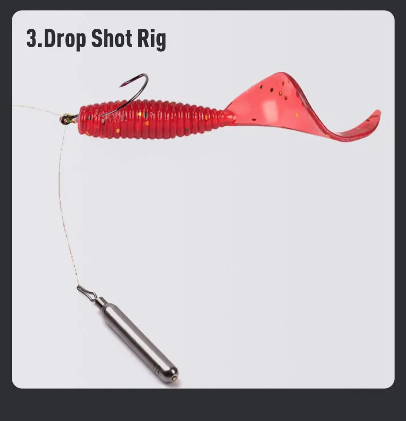 Kingdom Tanan-Tail Soft Bait 0,5 g 1,1 g 2 g 35 mm 45 mm 55 mm weiche Angelköder Pesca Karpfenangeln Bassköder Isca künstliches PVC – Detail 7