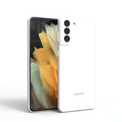 Silky Silicone Soft-Touch Protective Case Cover for S24FE (White)
