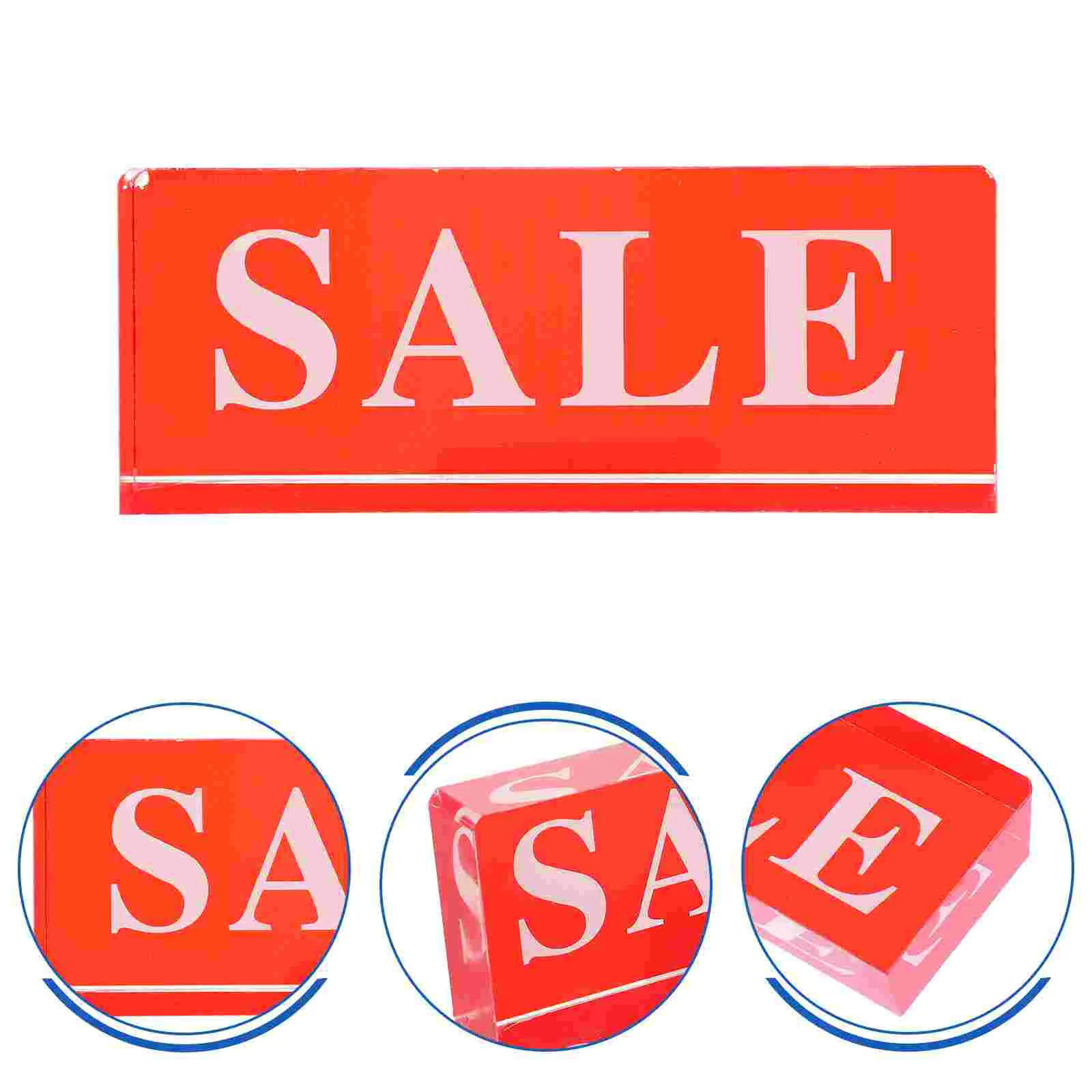 Sale Brand Supermarket Sign Holder Shop Display Emblems Mini Stand Holders Acrylic Shelf