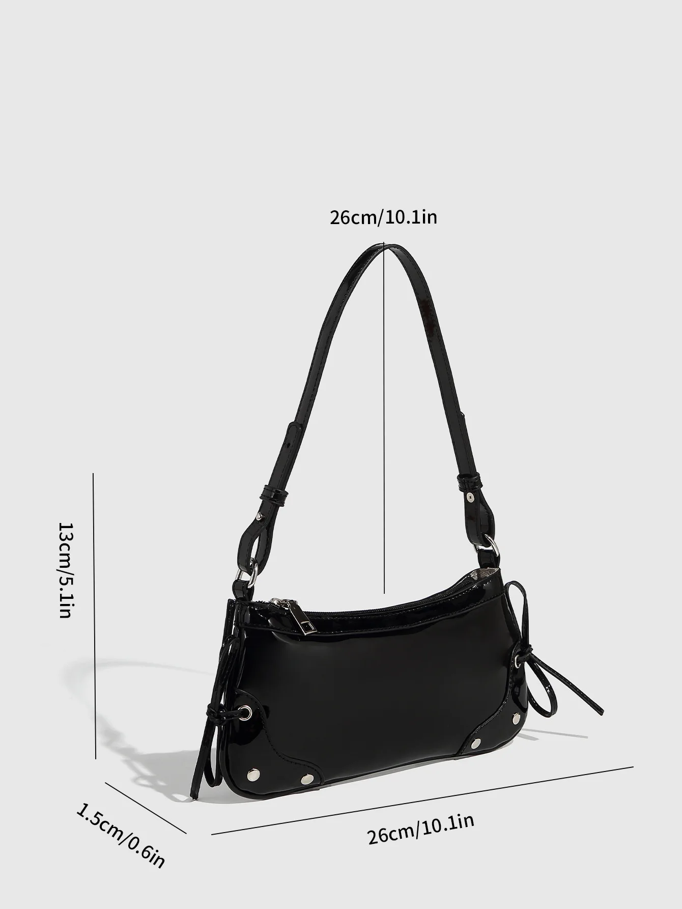 Leisure bag with bow design, women's summer underarm single