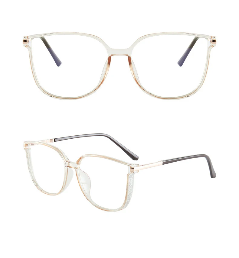 Ein Paar PC-Brillen im neuen Trend mit großem Rahmen, Anti-Blu-ray-Brille, Leptin- und dekorativer Trend, ultraleichter Brillenrahmen 56793 – Detail 16