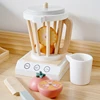 Wooden Kitchen Pretend Play Toy Simulation Wooden Coffee machine Toaster Machine Food Mixer Baby Early Learning Educational Toys 2