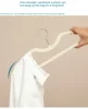 10pcs Cloth Hanger Flocking Plastic Space saving Anti slip Short Neck Cloth Hanger [Vertical Lift 2.36in] Drying Cloth Hanger 6