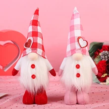 

Valentine Gnome Couple Plush Elf Decorations Mr And Mrs Elk Xmas Holiday Handmade Scandinavian Valentines Gifts Valentines Decor