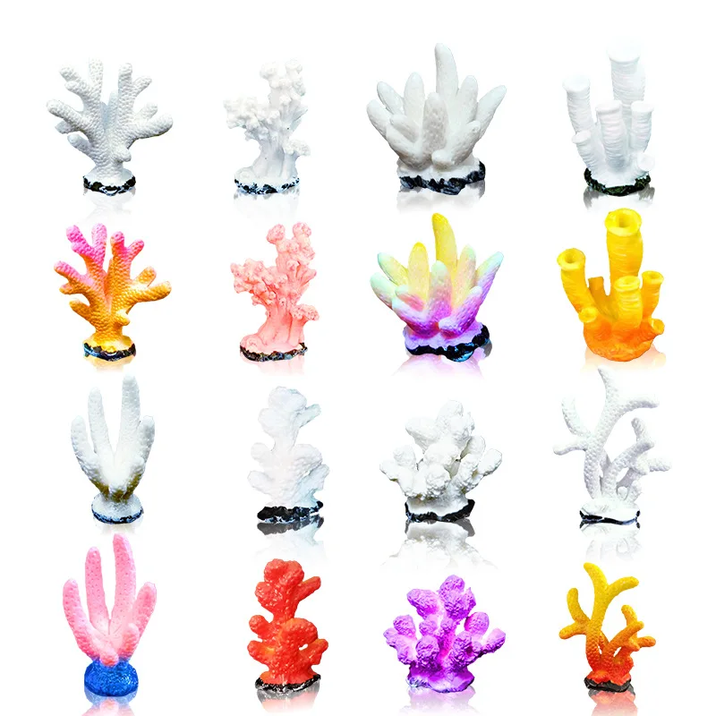 Artificial Coral Fish Tank Decoration Starfish Resin Reef Landscape Aquarium Decoration Accessories Craft Tabletop Ornaments