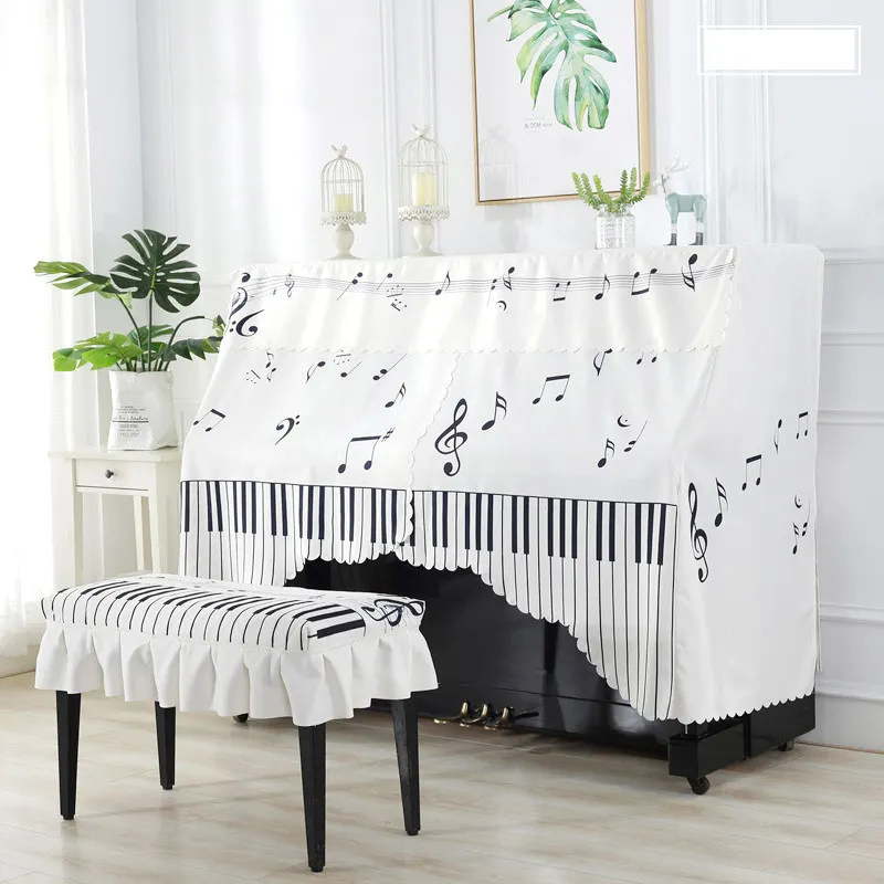GoodTop Piano Cover Upright Top Cover Dustproof Chair Luxury Elegant Cute Piano Full
