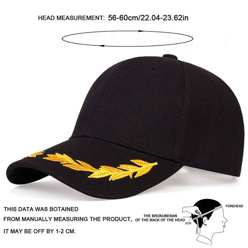 Unisex-Baseballmützen mit Weizenähren-Stickerei, für Frühling und Herbst, für den Außenbereich, verstellbare Freizeithüte, Papa-Hut, Sonnenschutzhut – Detail 8