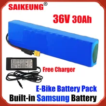 Batterie samsung lithium 36 v 10ah 13ah 14ah 15ah 30ah, pour vélo électrique