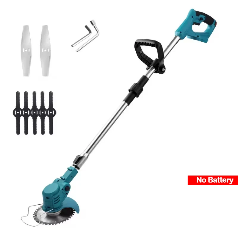 Cordless Lawn Mower Handheld Electric Grass Trimmer Adjustable Garden Tools For Makita 18V Battery