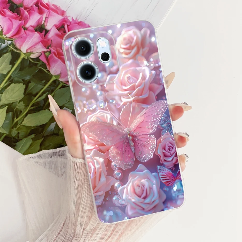 Colorful Flowers Painted Soft Slim Phone Case Cover
