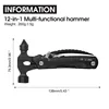 Portable Multitool Survival Hammer Emergency Escape Safety Hammer Cool Gadgets for Camping Hiking,Christmas Birthday Gift 2