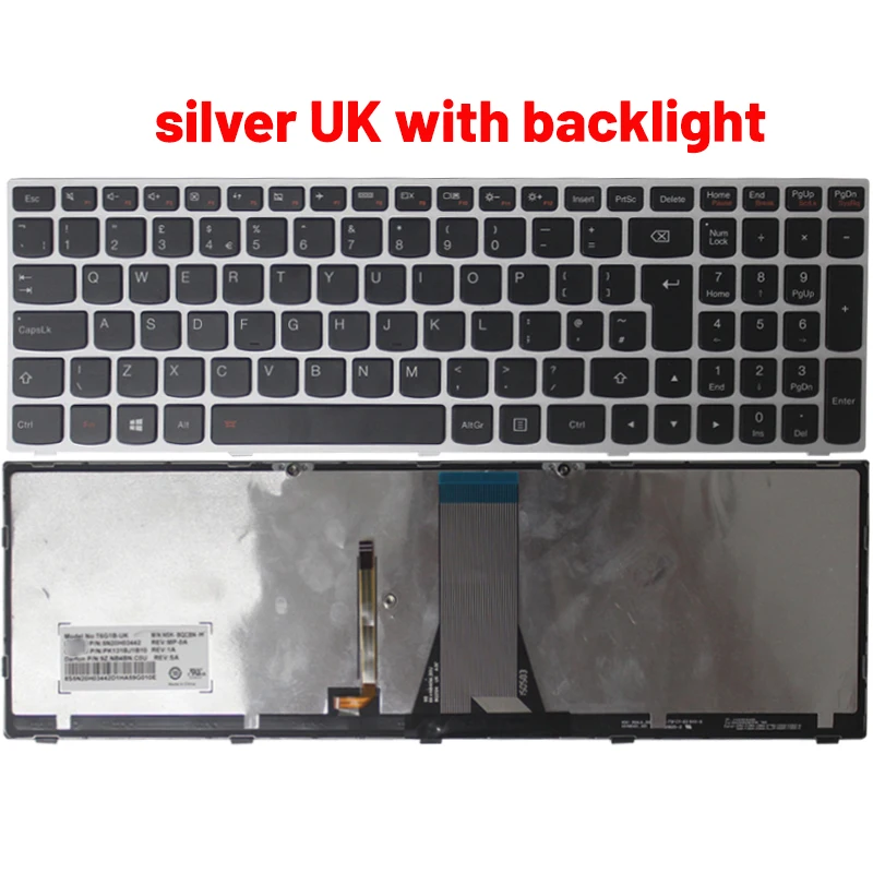 silver UK backlit
