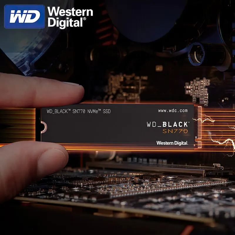 WD Black 1TB SN770 M.2 2280 PCIe Gen4 16GT/s, up to 4 Lanes Internal Solid  State Drive (SSD)