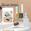 1pc Press Automatic Liquid Out Brush Multifunctional Long Handle Brushes Soap Dispenser Household Shoes Clothes Cleaning Tools 1