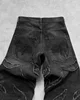 90s Streetwear Retro Hip Op Flame Embroidery Loose High Waisted Men Jeans Female Y2K New Harajuku Gothic Wide Leg Pants 3