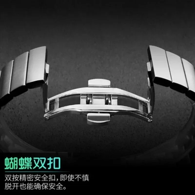 화웨이 워치용 스테인레스 스틸 스트랩, GT4 41 용 금속 손목 스트랩 밴드, 여성용 시계 밴드, 18mm