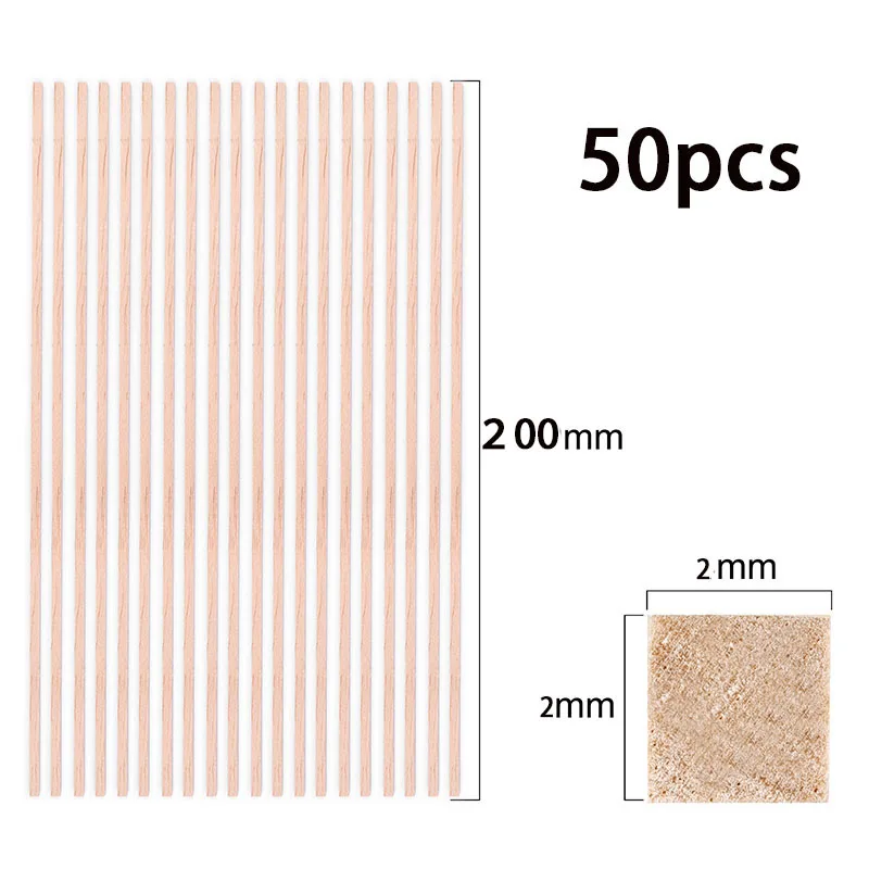 50pcs 2x2mm 200mm