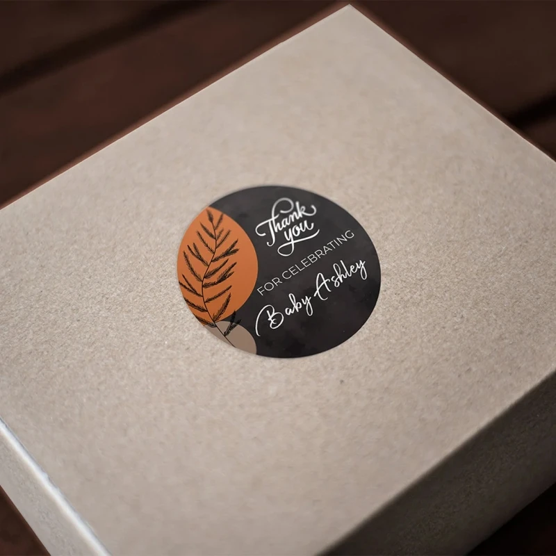 Custom Stickers 500PCS Custom Stickers Customized Logo Wedding Birthday Gift Box Stickers Design Your Own Personalize