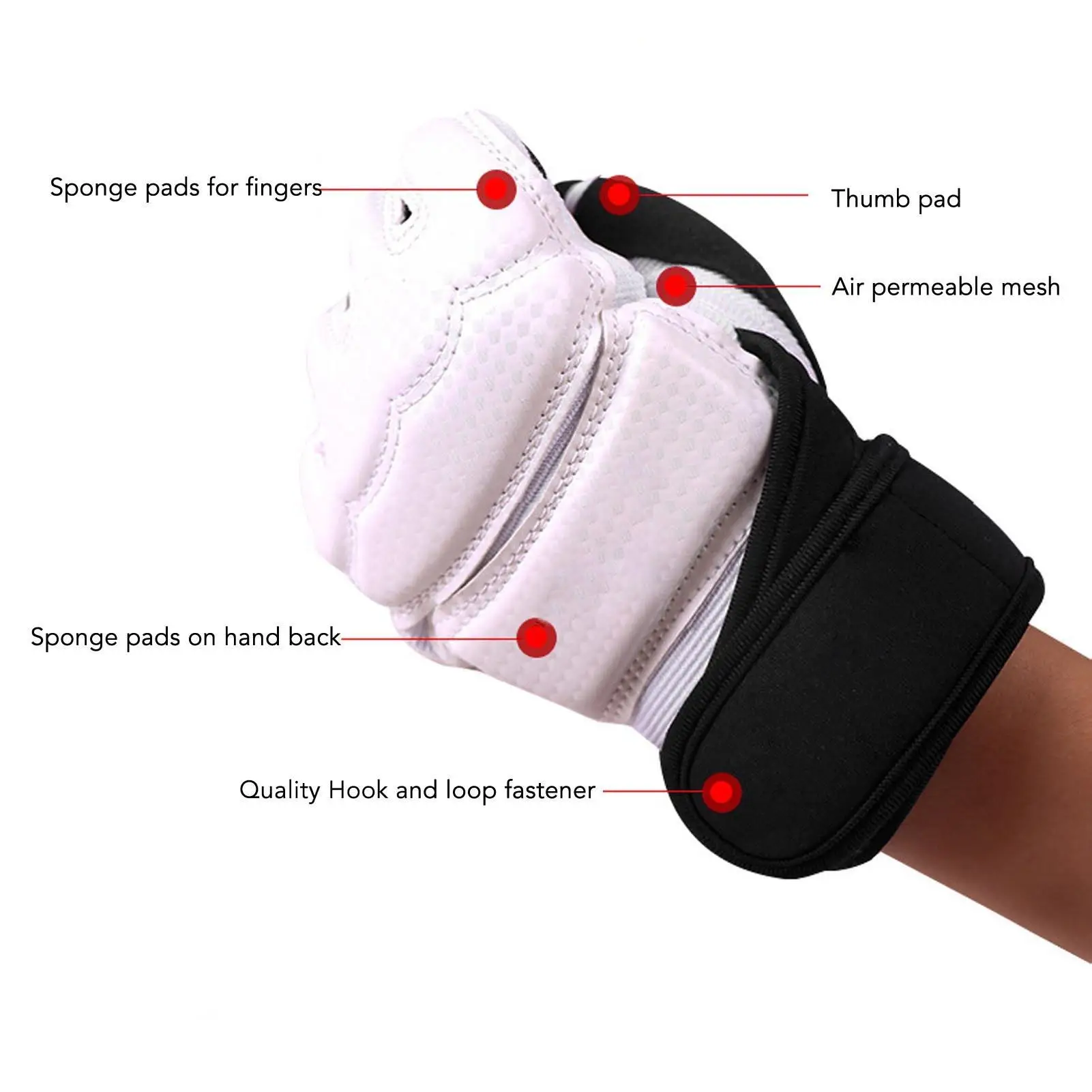 Boxing Training Gloves for Taekwondo Sparring Durable Breathable Padded for punch Bag