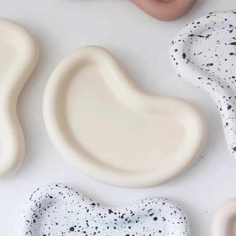 Tea Table Molds Silicone Pea Tray Molds Epoxy Resin Casting Molds Jewelry Storage Decoration Mould for DIY Craft