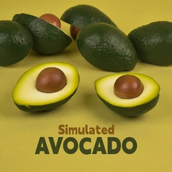 Lifelike Faux Avocado Decor for Kitchen and Home Display (3pcs)