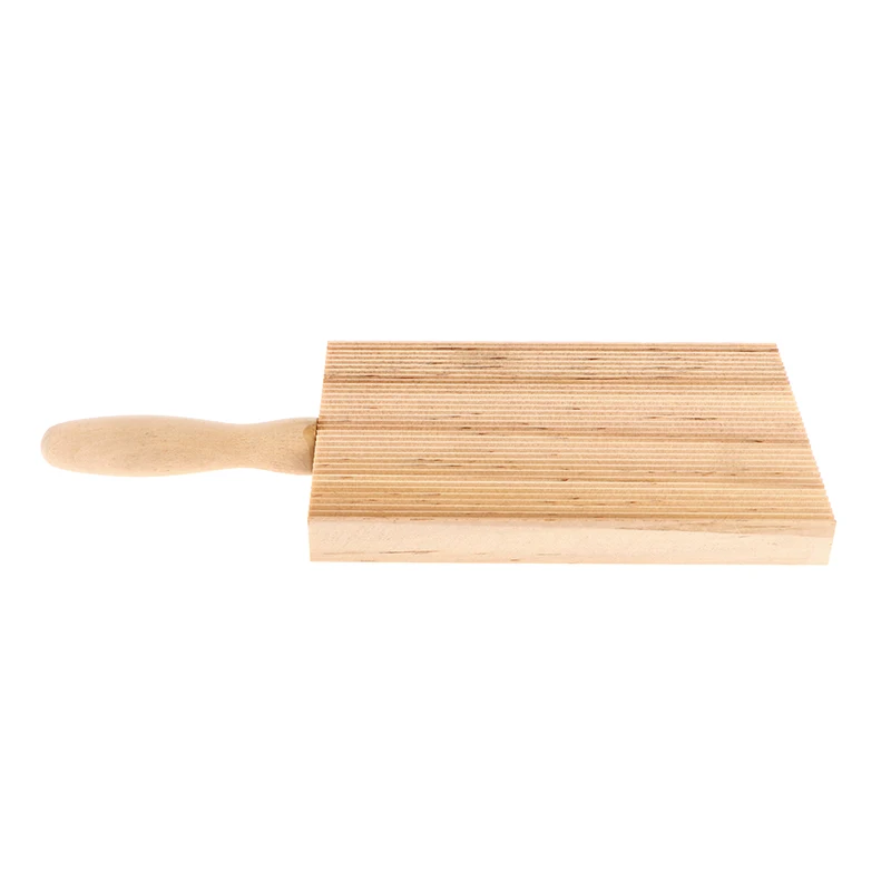 Description Picture 2 of itemItalian Fantes Gnocchi Board Wood Kitchen Baking Tool Pasta Maker Professional Embossed Rolling Pin Rolling Stick