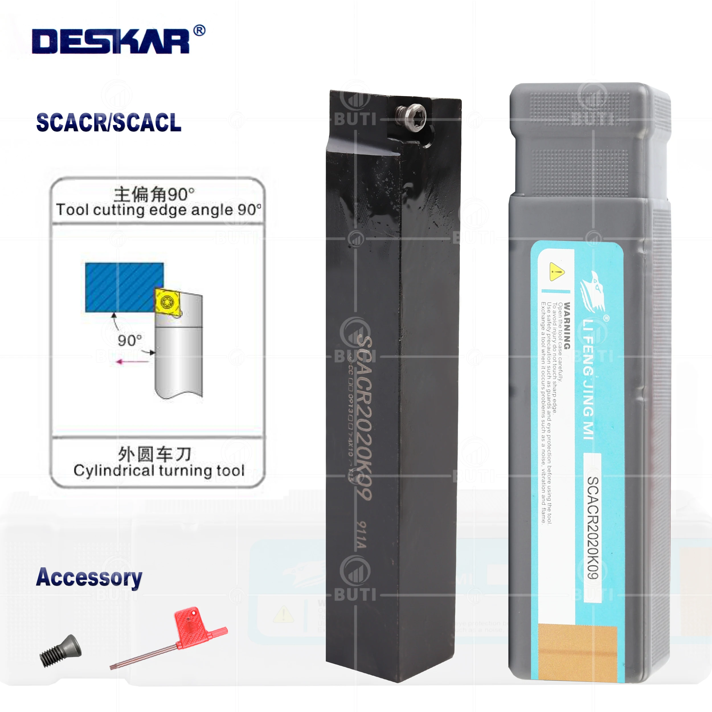 

DESKAR 100% Original SCACR0808 SCACR1010H06 External Turning Tools Arbor SCACR1212 SCACR1616H09 SCACR2020K09 CNC Lathe Holder