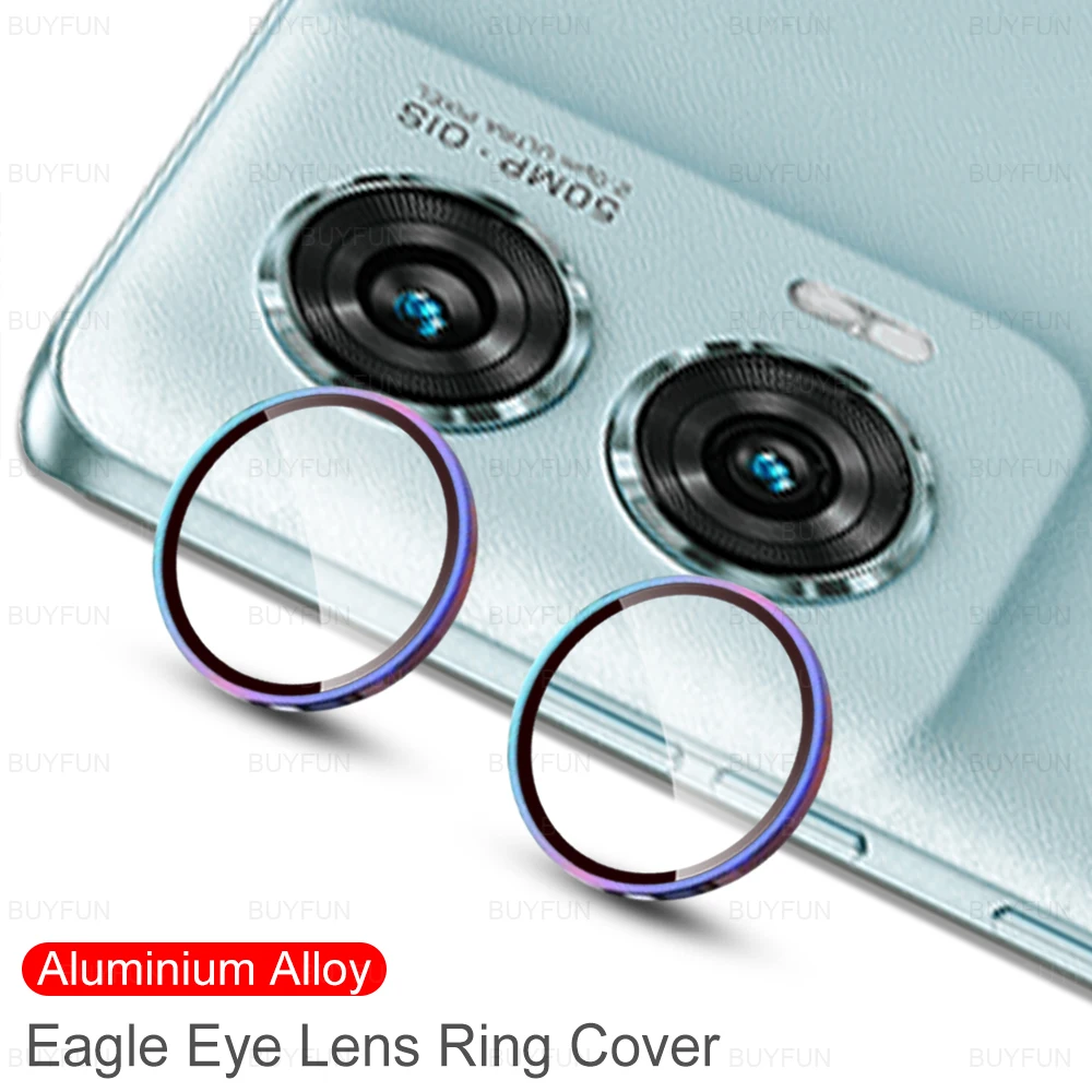 Camera Lens Protector Case Lens Ring Cover For Motorola Edge 50 Fusion Case Aluminium Alloy 3D Glass Camera Protector Edge50 50Fusion Edge50Fusion