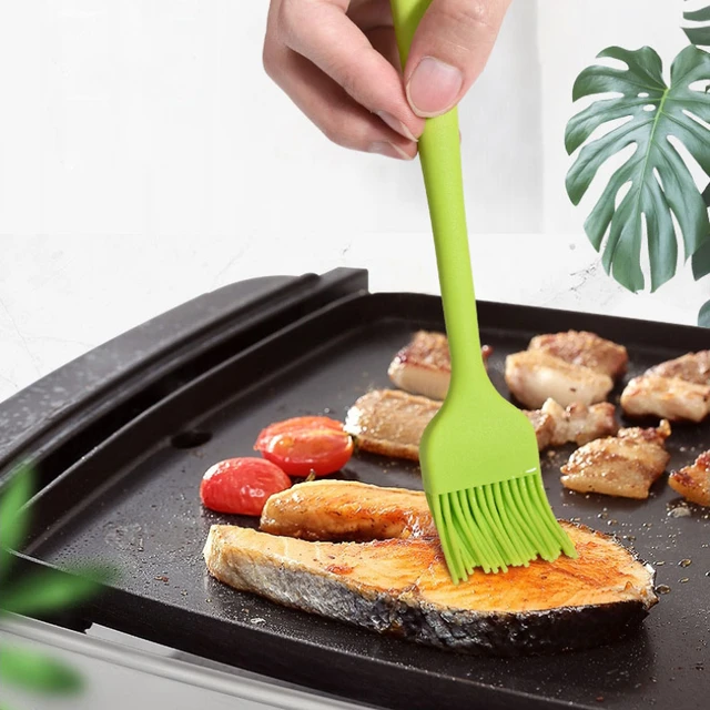 1PC Silicone Barbeque Brush Cooking BBQ Heat Resistant Oil Brushes Kitchen  Supplies Bar Cake Baking Tools Utensil Supplies