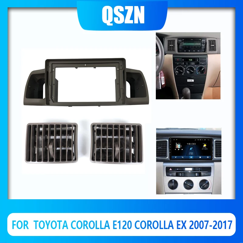 Qszn Car Radio Frame Fascia Adapter For Toyota Corolla E120 Corolla Ex
