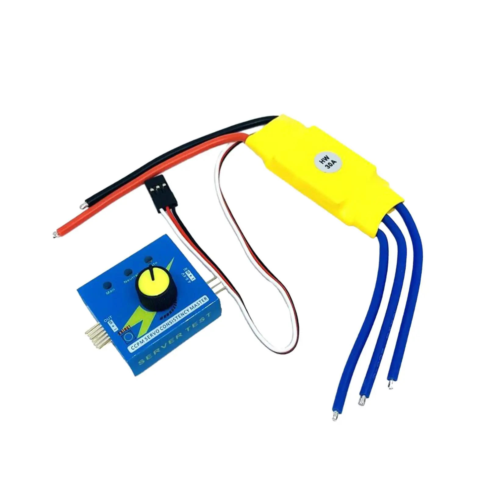 30A ESC with Servo Tester Practical 12V Speed Controller Replacement