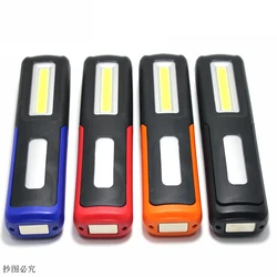 LED USB Flashlight Portable Torch COB USB Rechargeable Work Light Lamp Magnetic LED Work Lights Lighting Built in Battery