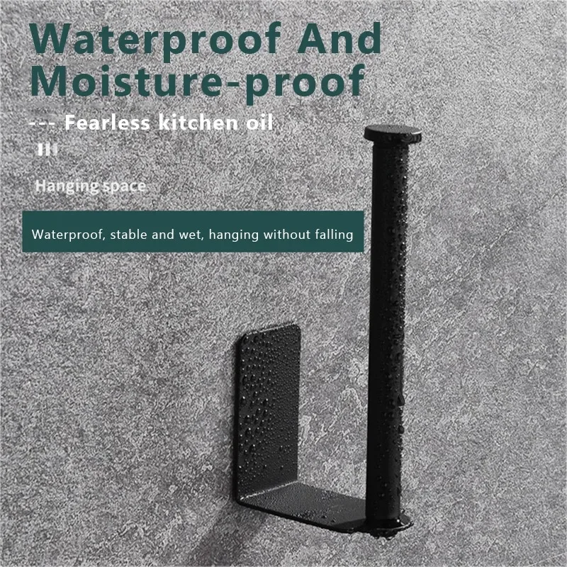 Self Adhesive Toilet Paper Towel Holder Stainless Steel Wall Mount No Punching Tissue Towel Roll Dispenser for Bathroom Kitchen wall mounted organizer