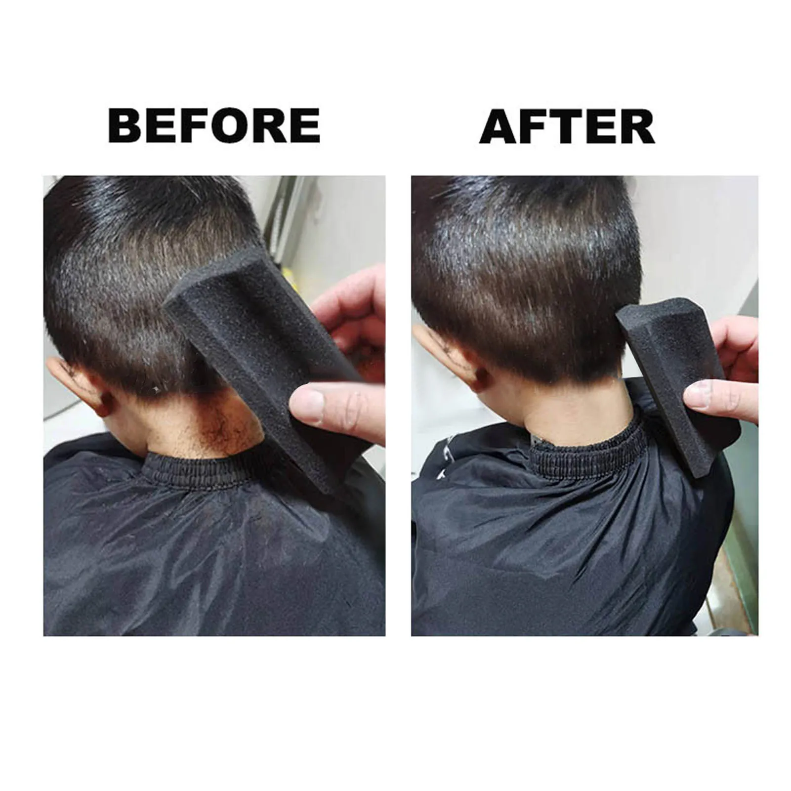 1PCS New Sponge Haircut Hair Brush Beard Trimming Brush Sponge Beard Line Brush Bathtub Bathroom Hair Cleaning Brush