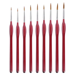 Coloring Book Brush Paint Detail Painting Fine Set Watercolor Miniature Oil Acrylic Detailing Kit Hair For Model