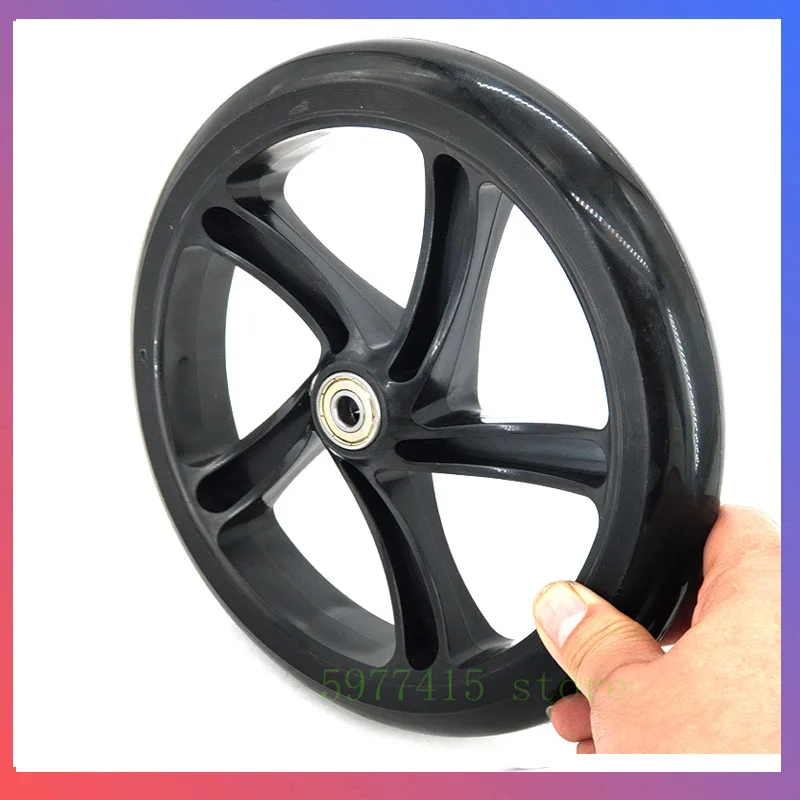 Scooter Wheel 200 mm PU Wheel Thickness 30 mm Bearing Hole 8mm