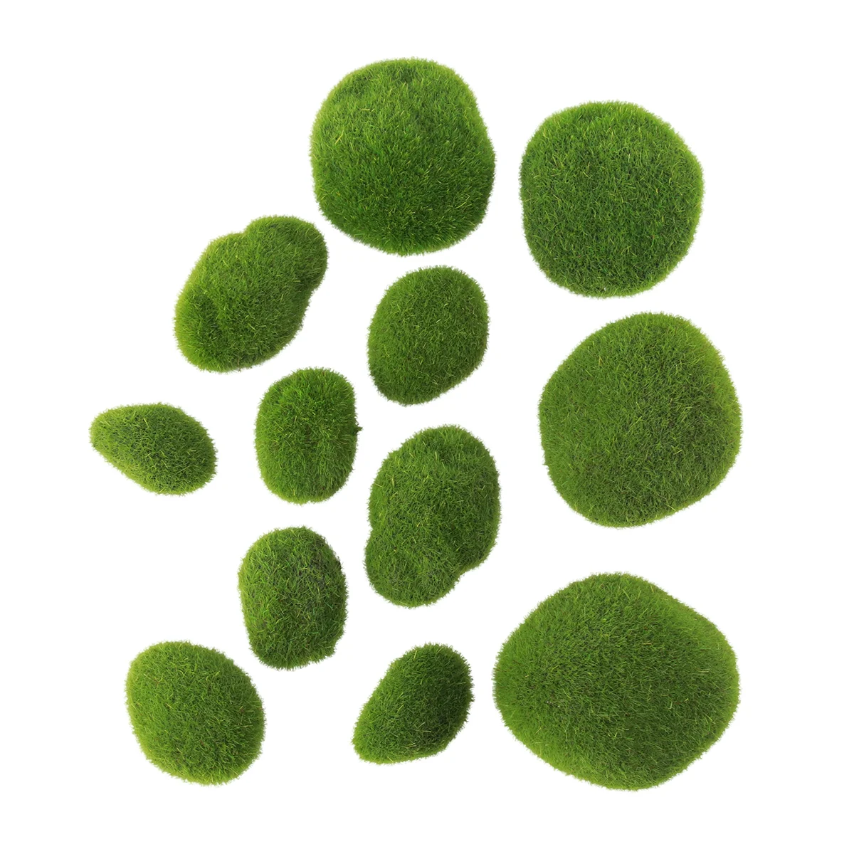 

Jar Terrarium Realistic Moss Stone Moss Decorative Balls for Terrarium Aquariums Green Moss Balls Simulation Moss Stone
