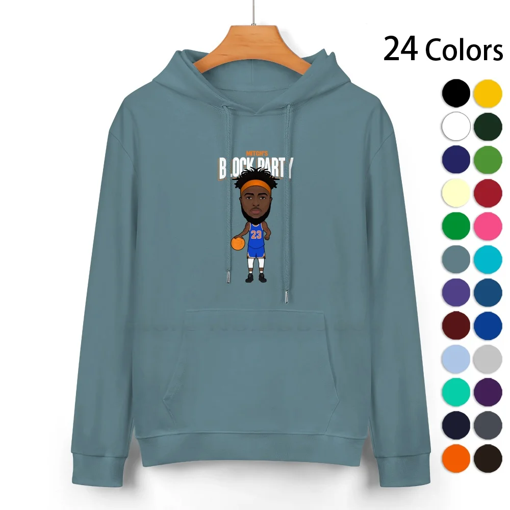 

Mitch's Block Party Pure Cotton Hoodie Sweater 24 Colors Mitchell Robinson Party Blockness Monster New York Cartoon Caricature