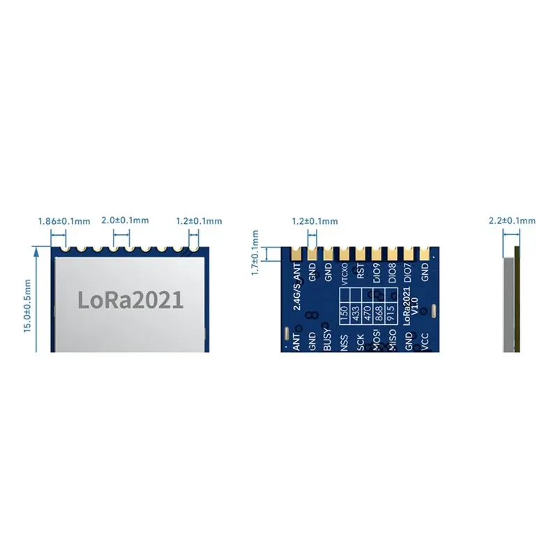 【추천】Lora LR1121 Sub-Ghz 무선 RF 모듈 위성 대역 애플리케이션용 2.6Mbps 데이터 속도