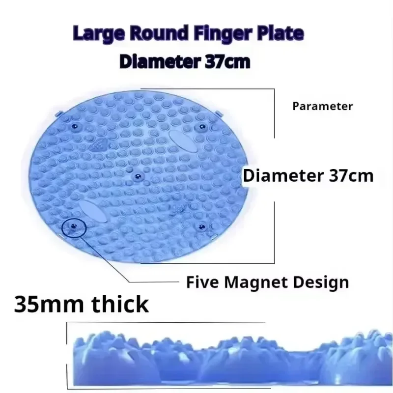 Yoga Mat Massage Pad Yoga Fitness Equipment Foot Yoga Massage Acupressure Board Mat Muscle Relaxation Round Exercise Mat Fitness Foot Training Acupuncture Physiotherapy
