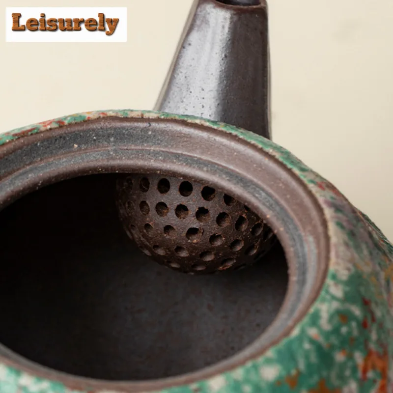 280ml Rock Painting Time Pumpkin Teapot Handmade Tea Infuser Pot Tea Maker Kettle With Ball Hole For Tea Accessories Ornaments