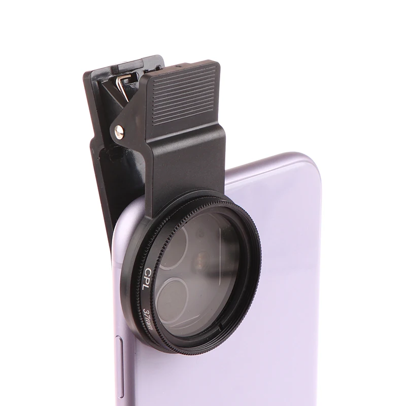 Description Picture 4 of item37/52MM CPL Filter Circular Camera Black Accessories Universal With Clip Portable Professional Phone Polarizer Wide Angle Lens