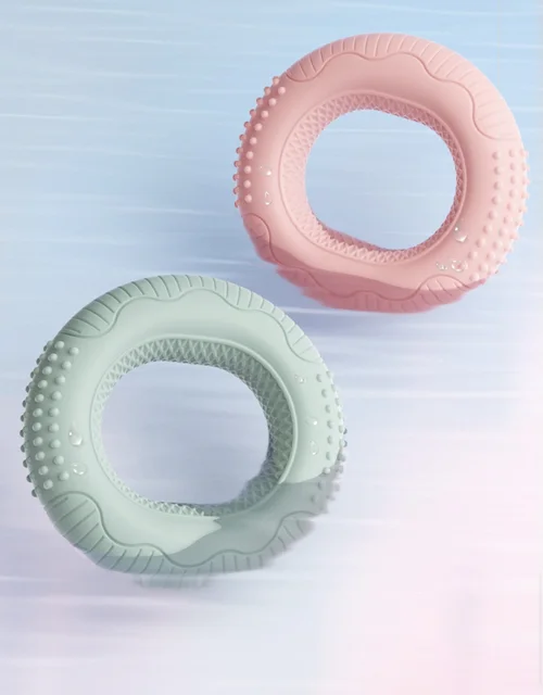 Colorful Silicone Hand Grip Strengthener, Double Strength Finger Exerciser, Forearm Rings Squeezer Grippers For Finger Massage