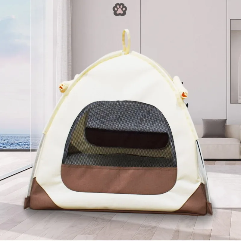 Oxford Cloth Kennel Outdoor Pet Tent Can Be Dismantled and Washed Cat Tents Strong Support Portable Pet Supplies Products