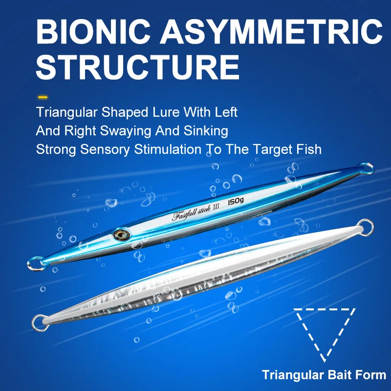 OBSESSION 150g 200g 250g 300g 400g Streamlined Pencial Metal Jig Import Jigging  Master Fishing Super Gangster Stick II Jig - AliExpress